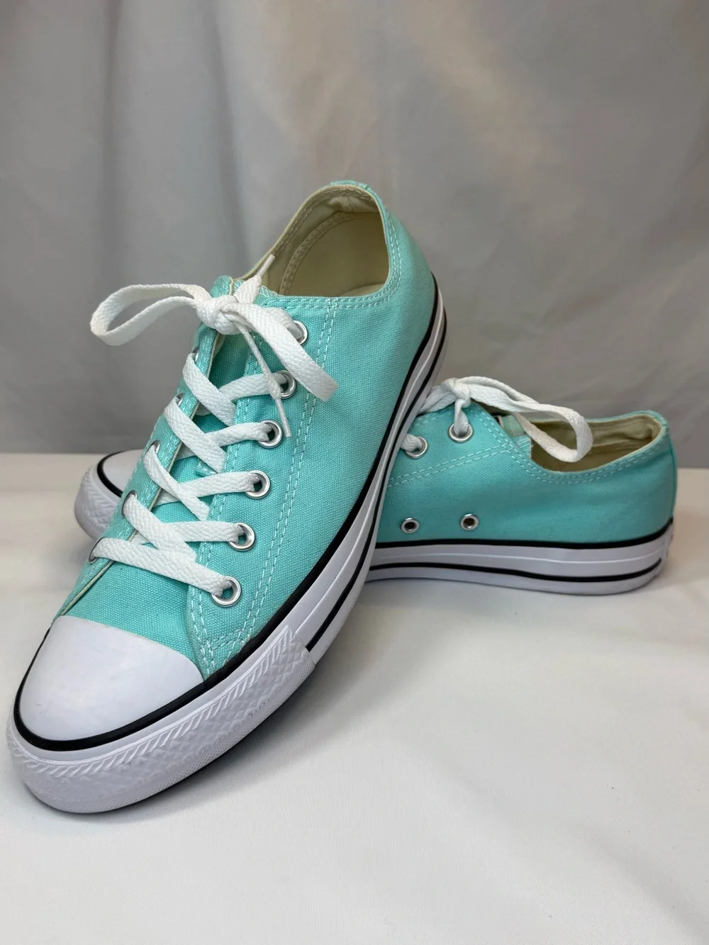 Converse CT All Star Low Top Aruba Blue Mens 8/Womens 10 Sneakers EUC/NWOT - Picture 2 of 13